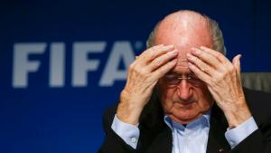FIFA President Sepp Blatter gestures as he attends a news conference after a meeting of the FIFA executive committee in Zurich in this September 26, 2014 file picture. Swiss authorities have opened criminal proceedings against individuals on suspicion of mismanagement and money laundering related to the allocation of the 2018 and 2022 FIFA soccer World Cups in Russia and Qatar.  Reuters/Arnd Wiegmann/Files